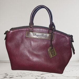 Dooney & Bourke Wine/Burgundy Leather Satchel